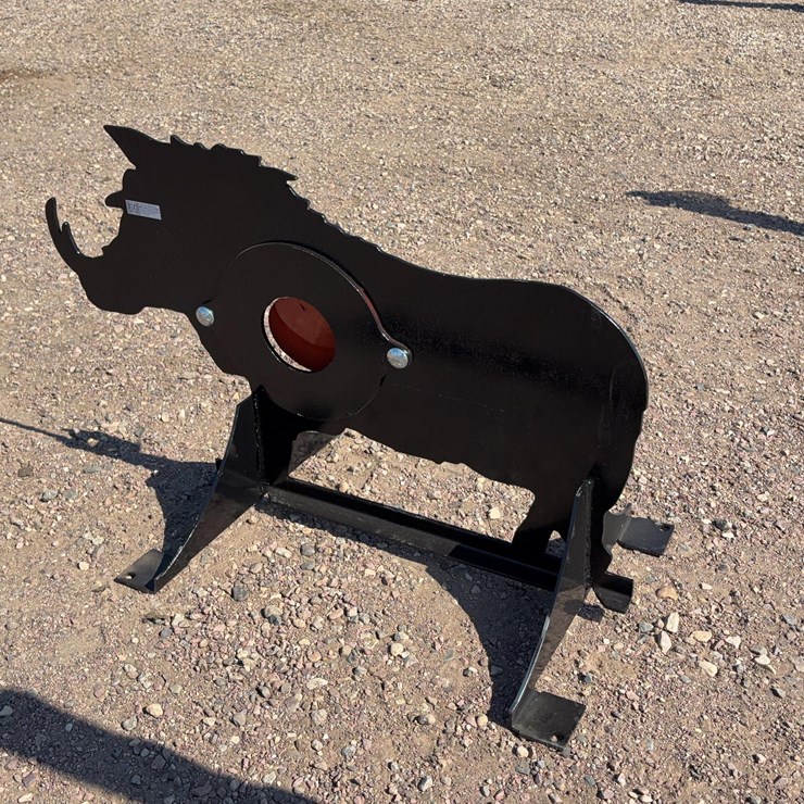 AR500 Steel Boar Shooting Target With Heart Flapper