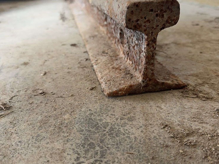 salvaged-steel-railroad-track-section---50-in.-image-2