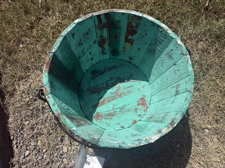 #66-•-small-teal-rustic-wooden-bucket-image-3