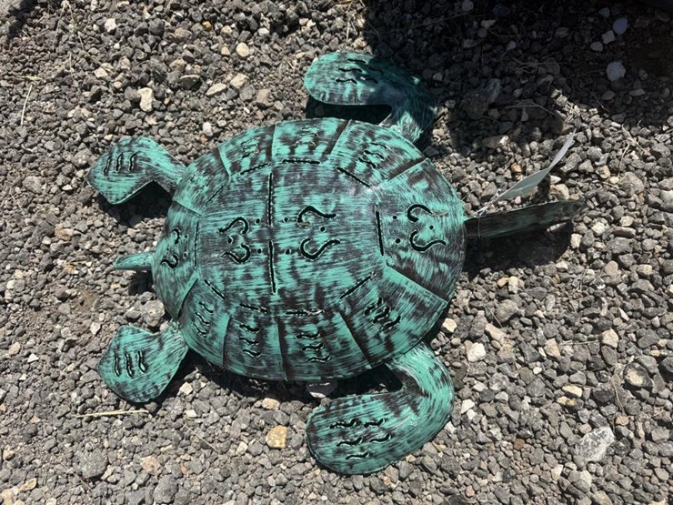 #108-•-metal-art---medium-teal-turtle-image-3