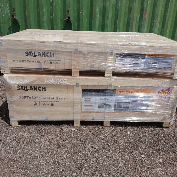 25 × 30 Metal Barn (Two Boxes)