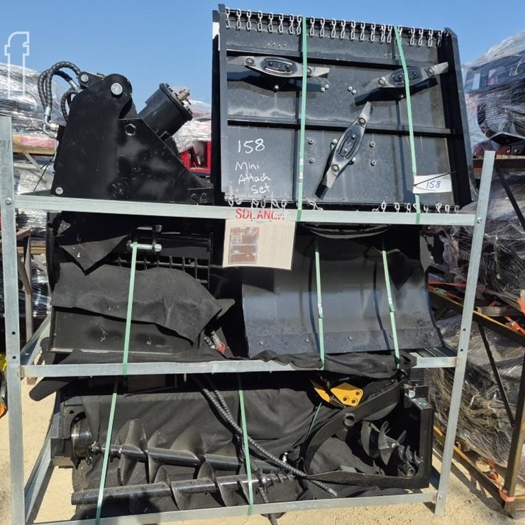 COMPLETE MINI SKID STEER & EXCAVATOR ATTACHMENT SET