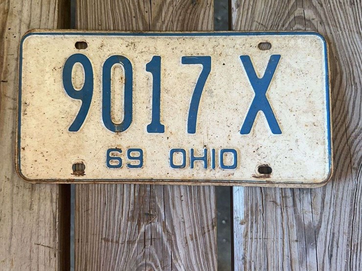 1969-ohio-license-plate-registration-tag-9017-x-image-1