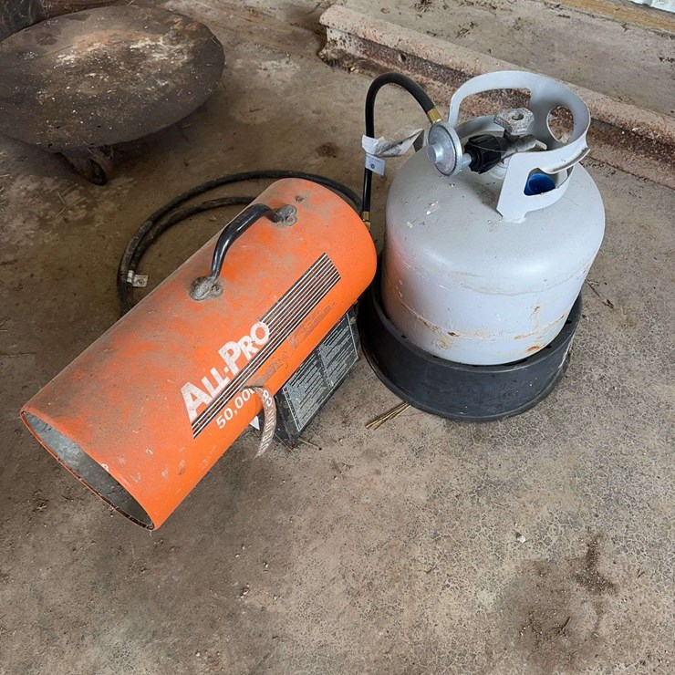 All-Pro SPC-85 Propane Forced Air Construction Heater with Tank