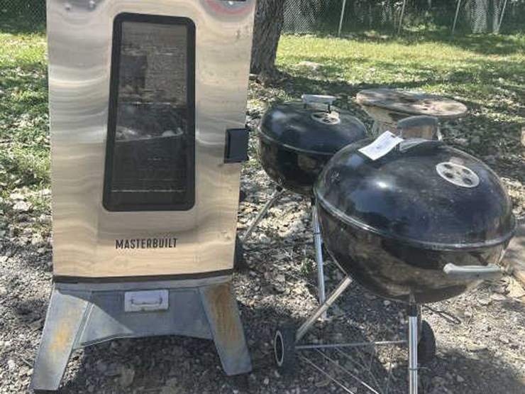 #79-•-(2)-weber-charcoal-grill-&-(1)-master-built-smoker-image-1