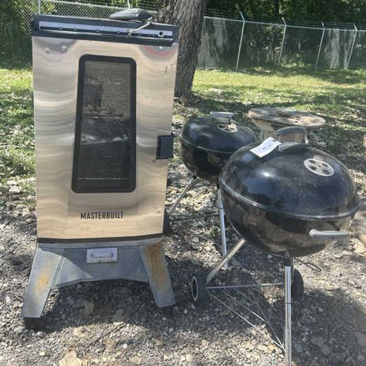 #79 • (2) Weber Charcoal Grill & (1) Master Built Smoker