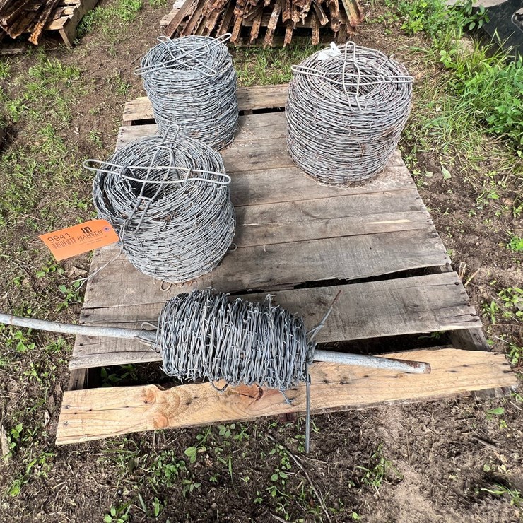 #9941 • (4) Rolls of Barbed Wire