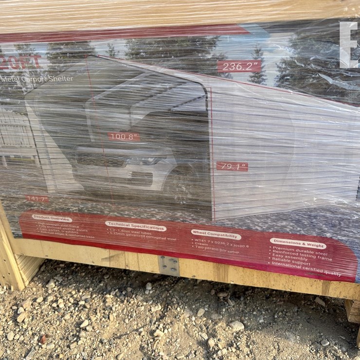 METAL CARPORT SHELTER SDLC1220