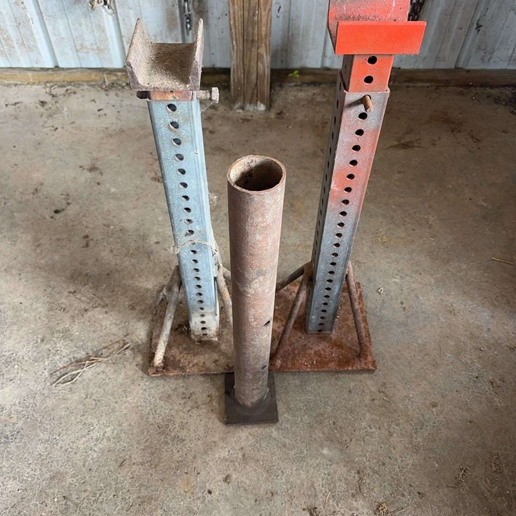 Homemade Heavy Duty Adjustable Steel Jack Stands and Support Column