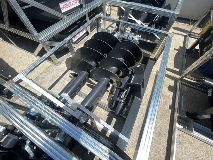 #8243-•-unused-2026-jct-skid-steer-hydraulic-auger-drive-and-bits-(o2)-image-5