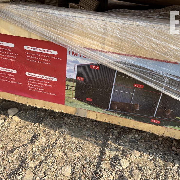 SDLGM1220F GALVANIZED METAL LIVESTOCK SHED