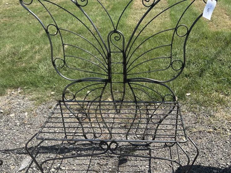 #157-•-metal-art---butterfly-bench-image-1