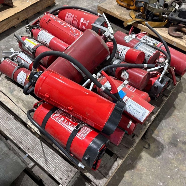 Pallet of Miscellaneous Fire Extinguishers