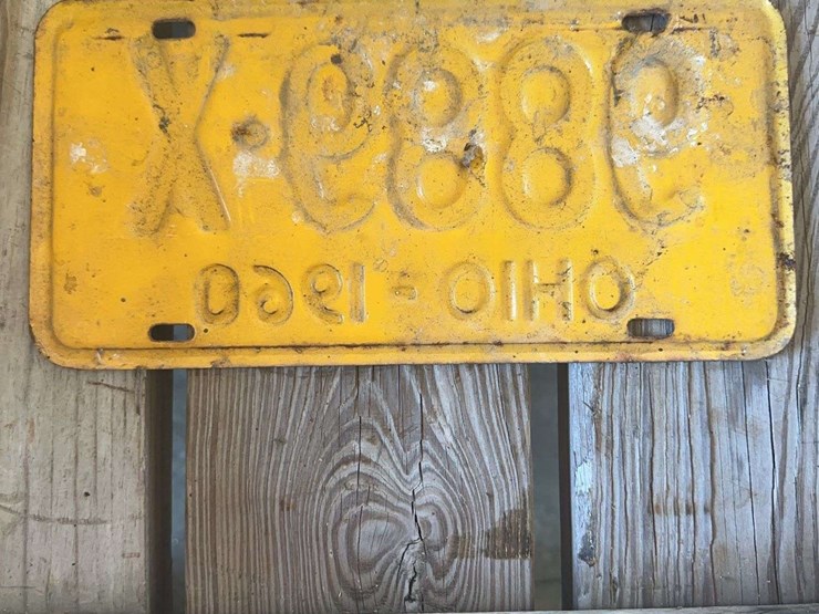 1960-ohio-license-plate-number-9889-x-yellow-blue-image-2