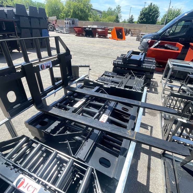 #8304 • Unused 2026 JCT Skid Steer Pallet Fork Frame (O2)
