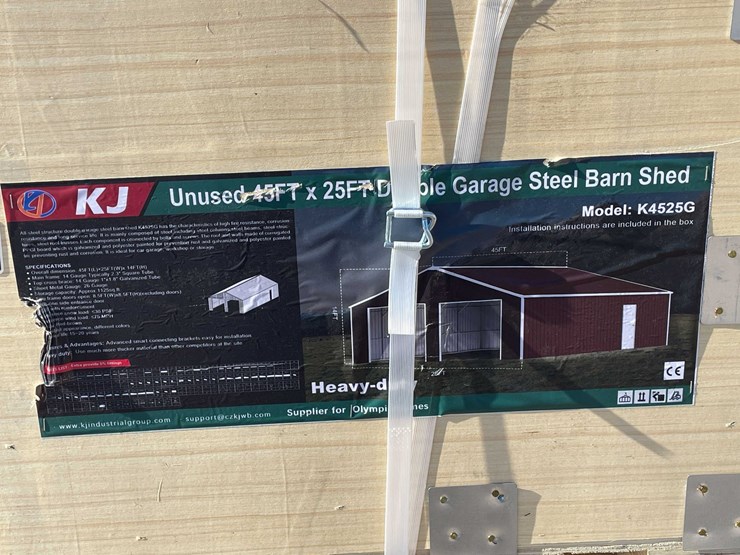 #2855-•-2026-unused-45'-x-25'-double-garage-steel-barn-shed-image-1
