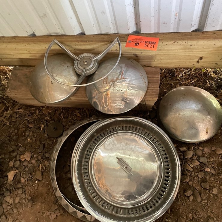 #1234 • Various Classic Car Hubcaps