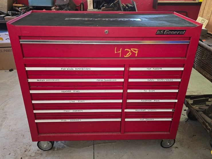 #439-•-13-drawer-tool-box-full-of-tools-image-1