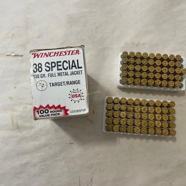 96 Rounds Winchester 38spl Ammo