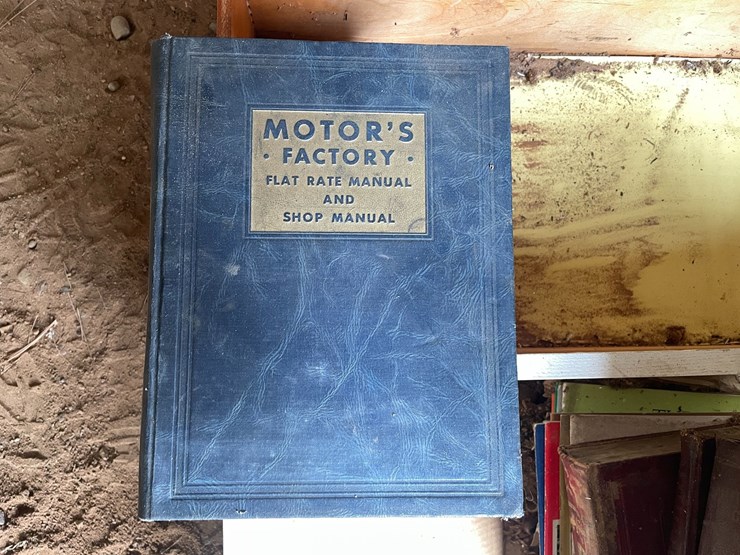 #1248-•-wooden-crate-of-vintage-automotive-manuals-image-9