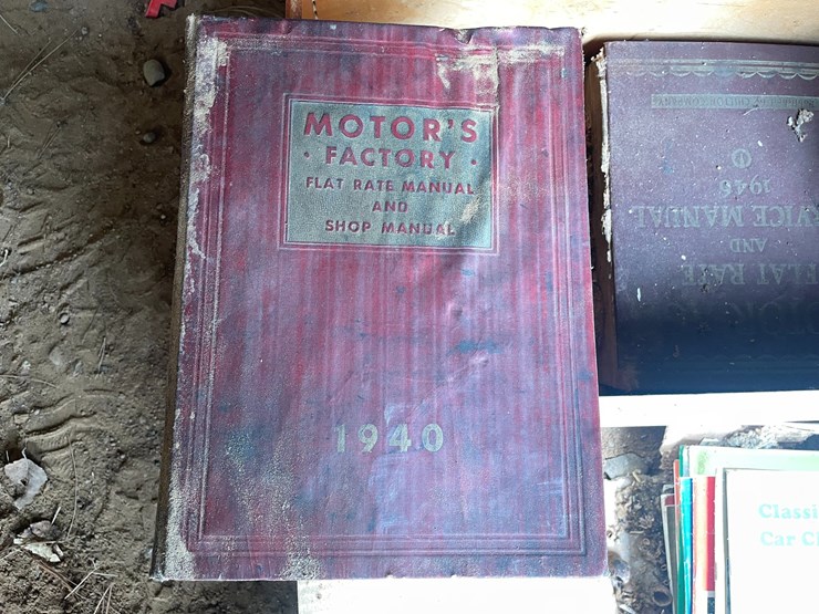 #1248-•-wooden-crate-of-vintage-automotive-manuals-image-6