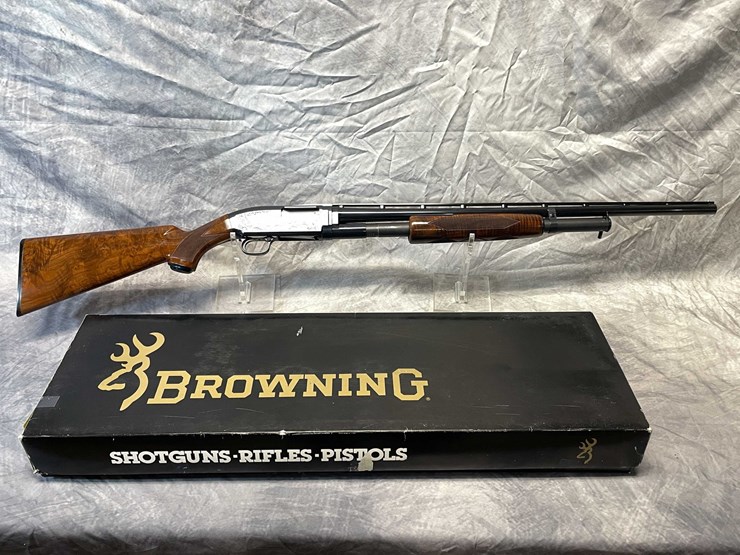 #10649-•-browning-m-12-grade-5-,-20-ga.-pump-action-shotgun,-sn:-03437pn932-image-1