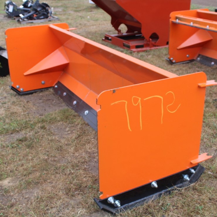 #7972 • 96in snow pusher with steel blades