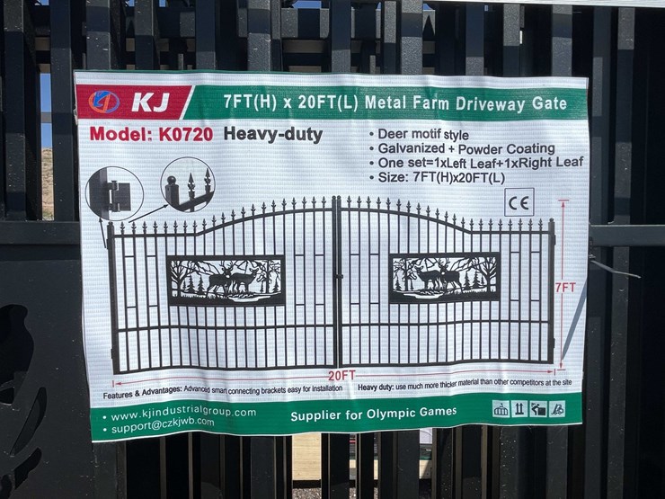 #2879-•-2026-unused-metal-farm-driveway-gate-image-2