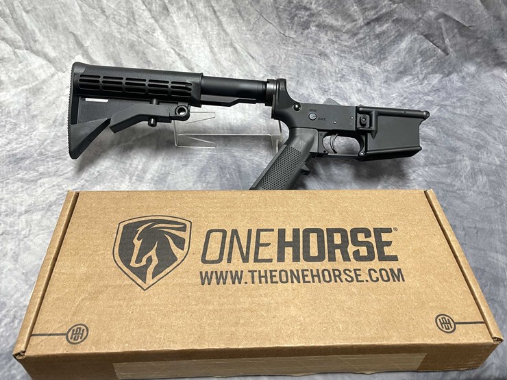 #10837-•-one-horse-oh15-multi-caliber-complete-lower,-sn:-oh-2004429-image-1