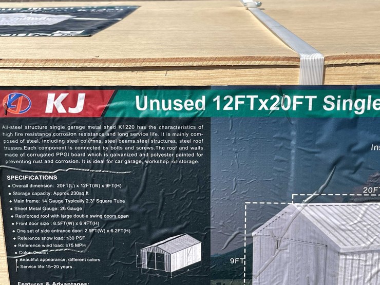 #2894-•-2026-unused-12'-x-20'-single-garage-metal-shed-image-5