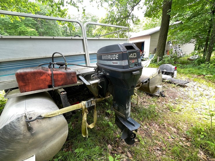 #6100-•-northwoods-pontoon-with-north-country-pontoon-scissor-trailer-(sells-bill-of-sale)-image-9