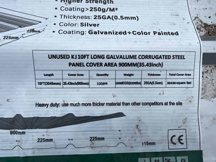 #2883-•-2026-unused-10'-long-galvalume-corrugated-steel-panel-image-5