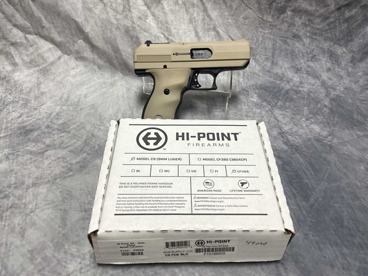 #10872-•-hi-point-c9,-9mm-luger-semi-auto-pistol,-sn:-p10189659-image-1