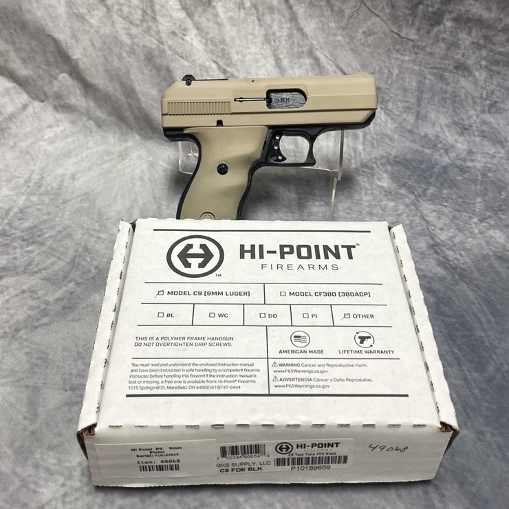 #10872 • Hi Point C9, 9mm Luger Semi-Auto Pistol, SN: P10189659