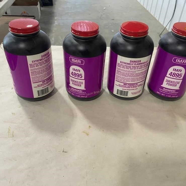 (4) 1lb IMR 4895 Smokeless Gun Powder