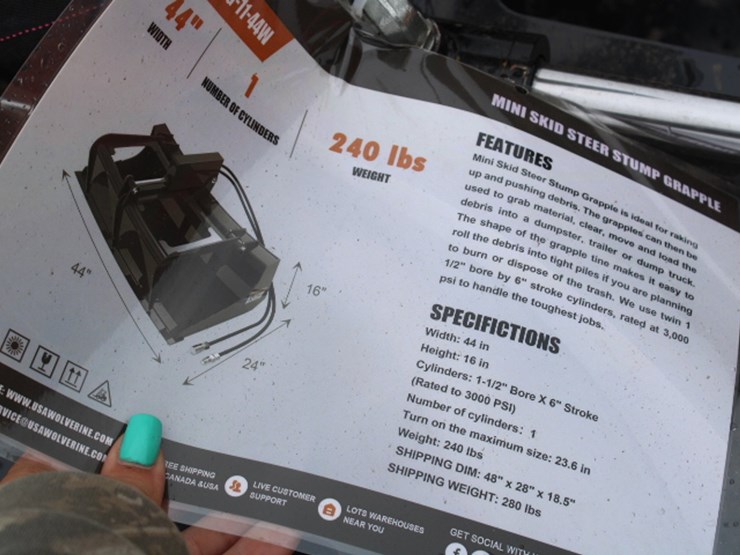 #9681-•-mini-skid-steer-stump-grapple-image-2