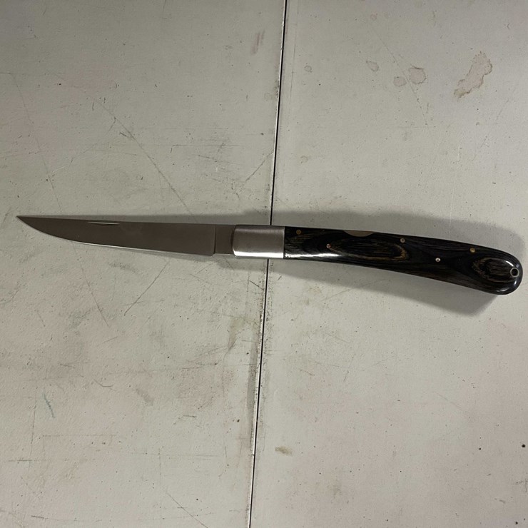 #10826 • Laminate Coco bola Handle Folding Skimmer/Fillet Boning Knife