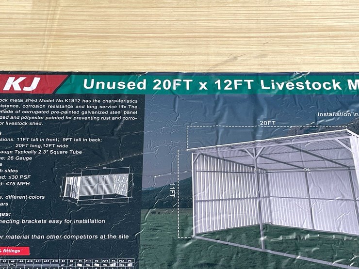 #2886-•-2026-unused-20'-x-12'-livestock-metal-shed-image-4