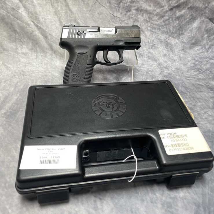 #10836 • Taurus PT145 , 45 Auto Semi-Auto Pistol, SN: NFS43322