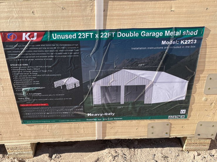 #2867-•-2026-unused-23'-x-22'-double-garage-metal-shed-image-1