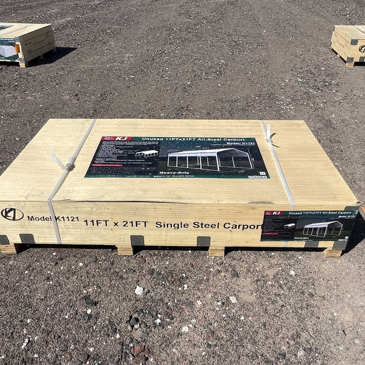 #2892 • 2026 Unused 11' x 21' All Steel Carport