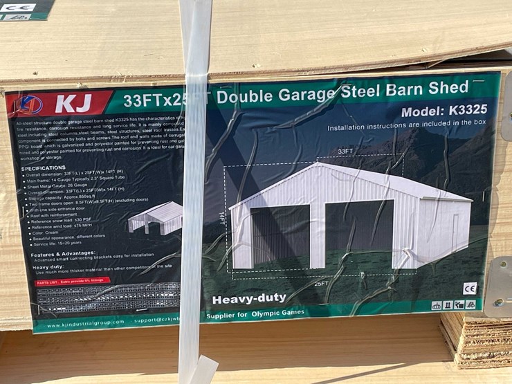 #2863-•-2026-unused-33'-x-25'-double-garage-steel-barn-image-1