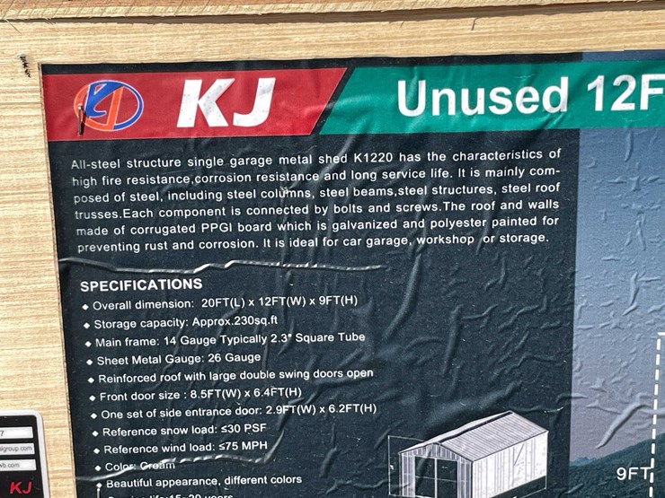 #2894-•-2026-unused-12'-x-20'-single-garage-metal-shed-image-7