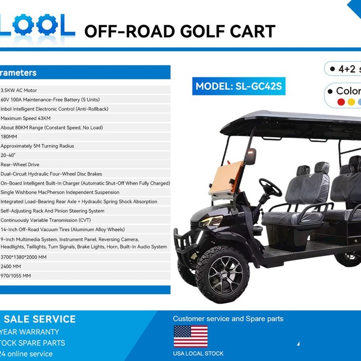 2026 SDLOOL SL-GC42S Off-Road Golf Cart (Unused)