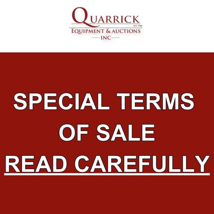 Special Terms of Sales Cont'd
