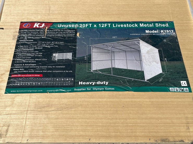 #2889-•-2026-unused-20'-x-12'-livestock-metal-shed-image-2