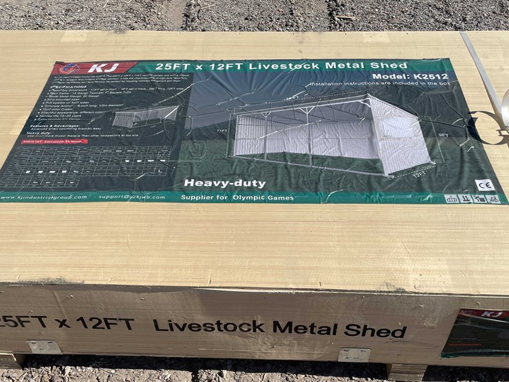 #2847-•-2026-unused-25'-x-12'-livestock-metal-shed-image-2