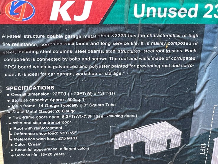 #2897-•-2026-unused-23'-x-22'-double-garage-metal-shed-image-7