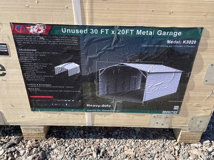 #2862-•-2026-unused-30'-x-20'-metal-garage-image-1