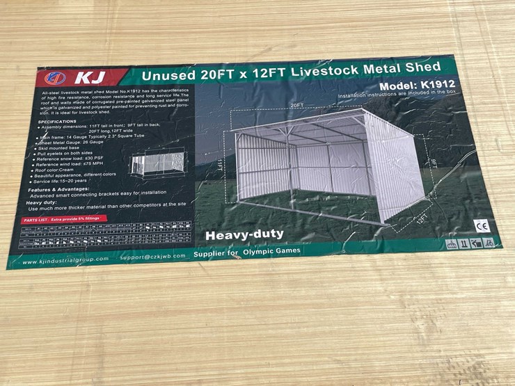 #2886-•-2026-unused-20'-x-12'-livestock-metal-shed-image-2